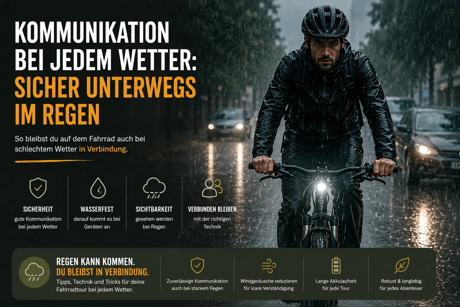 Fahrrad-Headset im Regen: Was bedeuten IP-Schutzklassen wirklich?