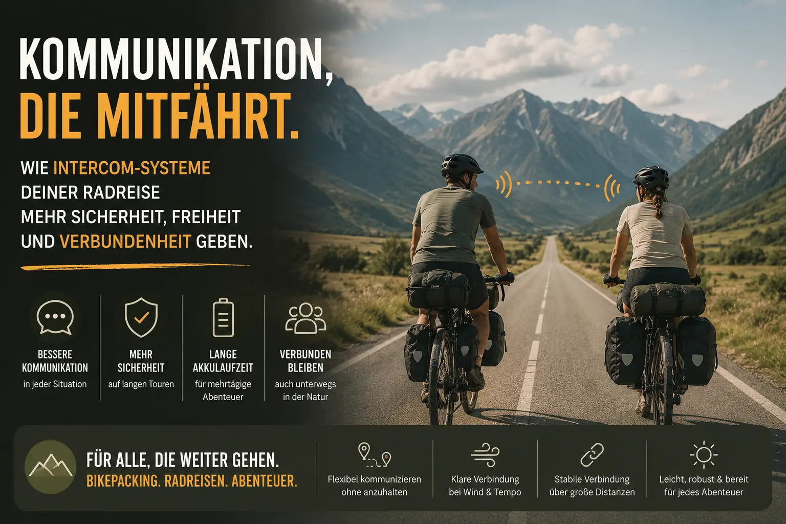 Mit dem Fahrrad-Intercom auf Radreise – So gelingt Kommunikation auf langen Touren